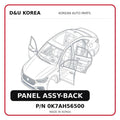 PANEL ASSY-BACK