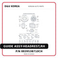 GUIDE ASSY-HEADREST,RH