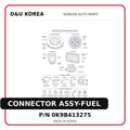 CONNECTOR ASSY-FUEL