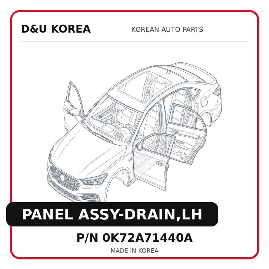 PANEL ASSY-DRAIN,LH