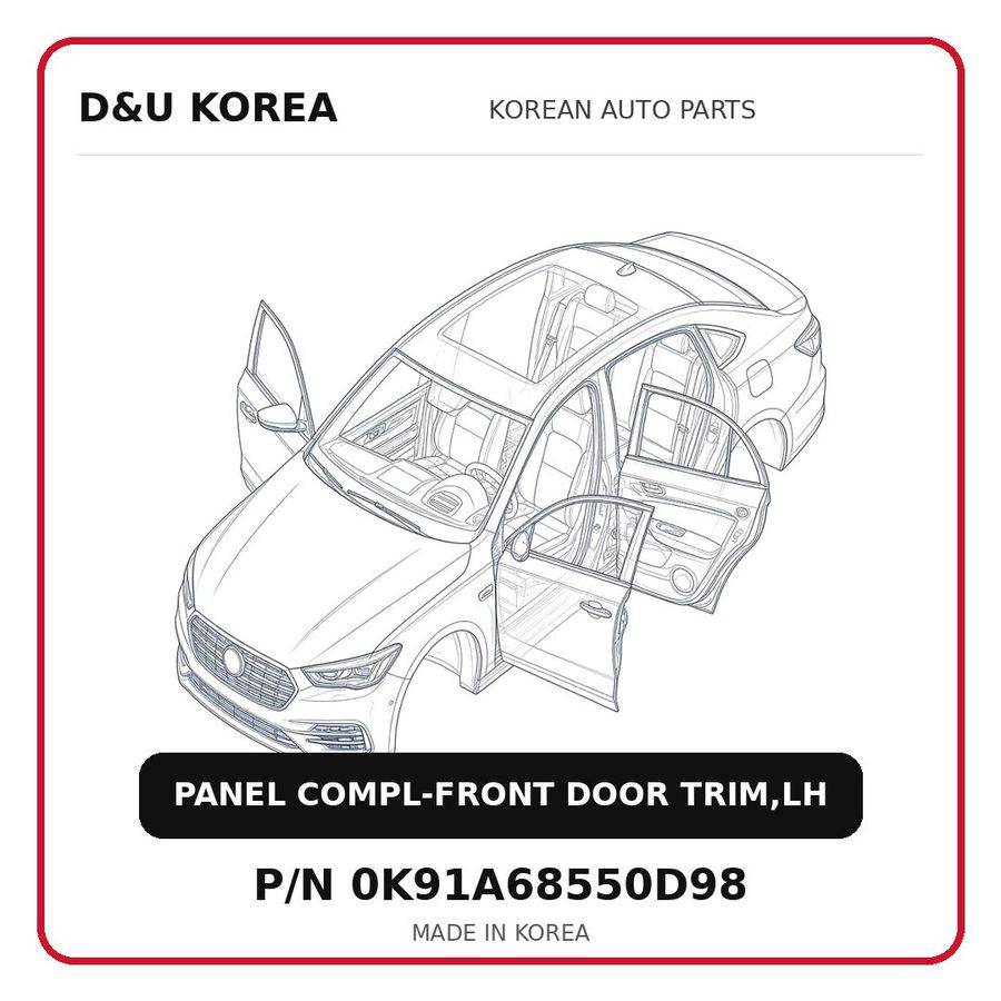 PANEL COMPL-FRONT DOOR TRIM,LH