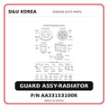 GUARD ASSY-RADIATOR