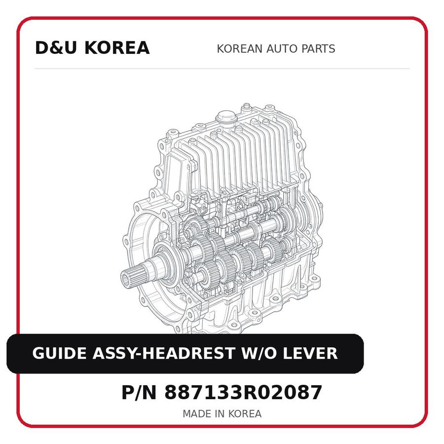 GUIDE ASSY-HEADREST W/O LEVER
