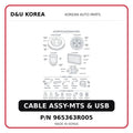 CABLE ASSY-MTS & USB