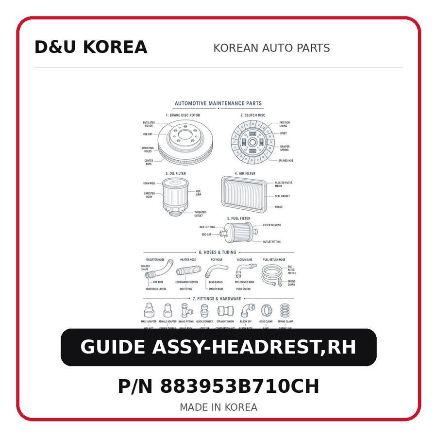 GUIDE ASSY-HEADREST,RH