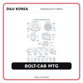 BOLT-CAB MTG