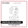 MUFFLER ASSY-FRONT