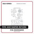 PIPE ASSY-WATER RETURN