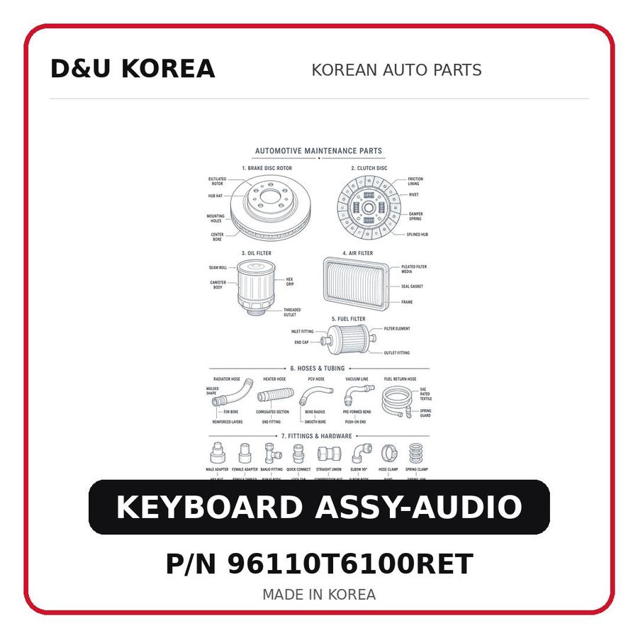 KEYBOARD ASSY-AUDIO