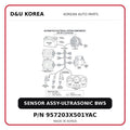 SENSOR ASSY-ULTRASONIC BWS