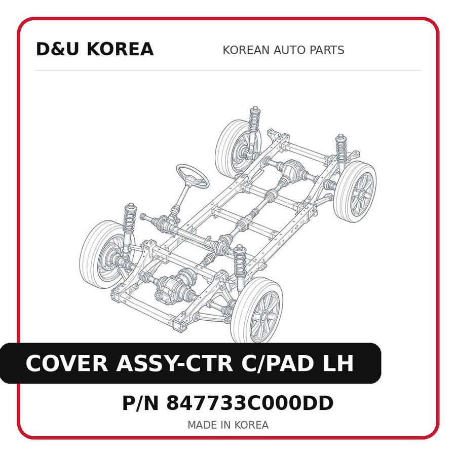 COVER ASSY-CTR C/PAD LH
