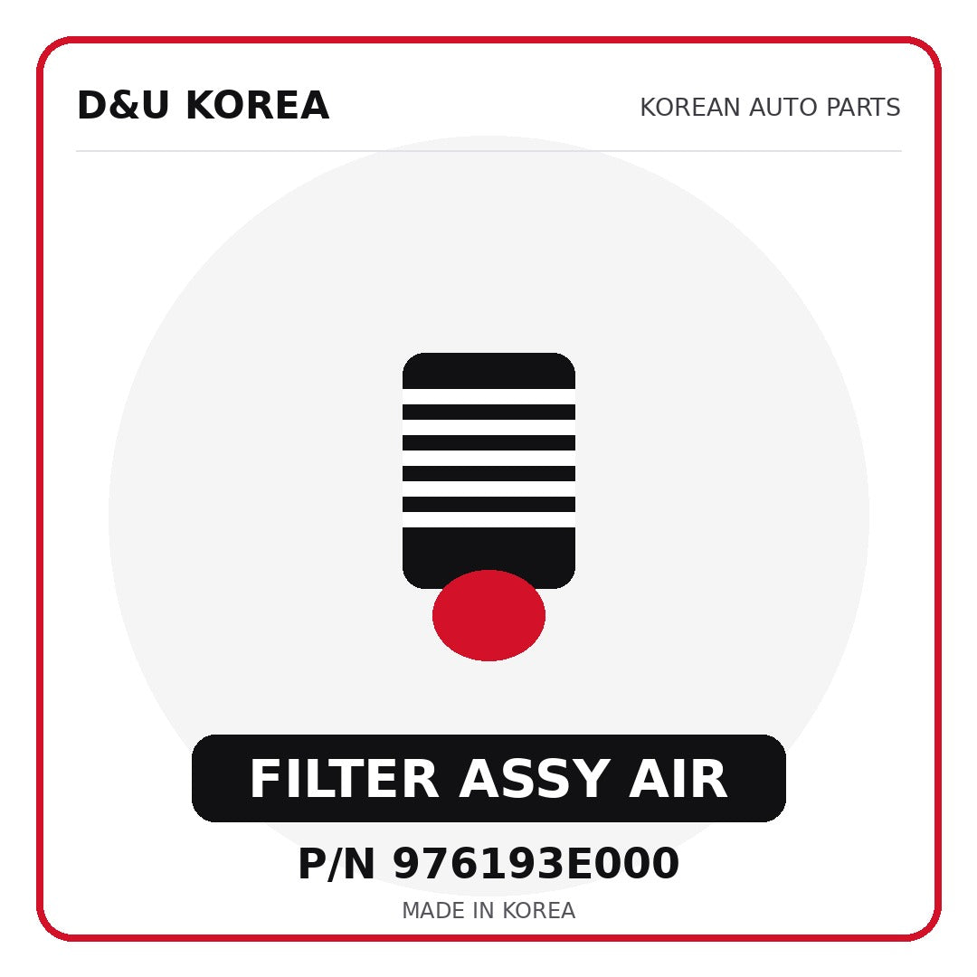 Genuine Mobis FILTER ASSY AIR 976193E000 - Korean auto parts from D&U Korea