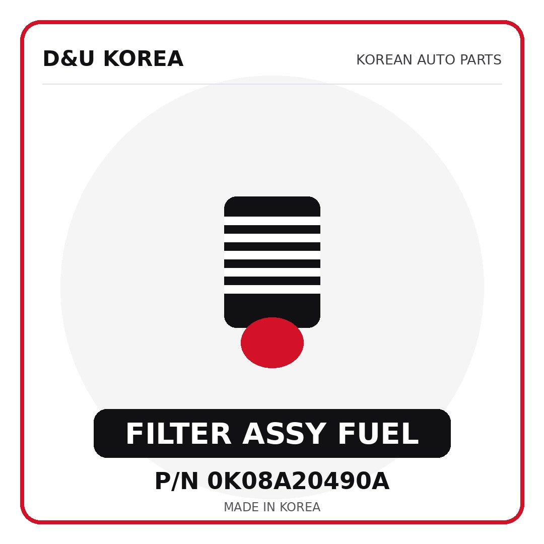 Genuine Mobis FILTER ASSY FUEL 0K08A20490A - Korean auto parts from D&U Korea