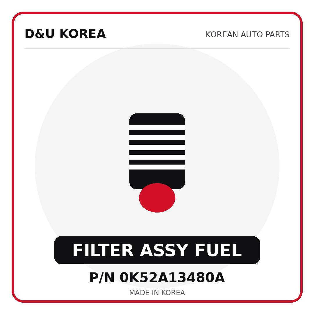 Genuine Mobis FILTER ASSY FUEL 0K52A13480A - Korean auto parts from D&U Korea