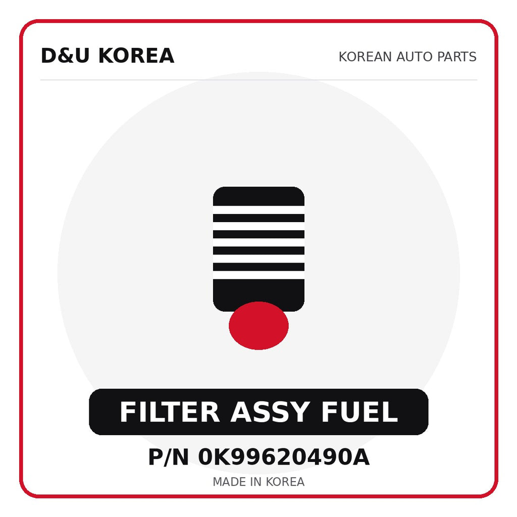 Genuine Mobis FILTER ASSY FUEL 0K99620490A - Korean auto parts from D&U Korea