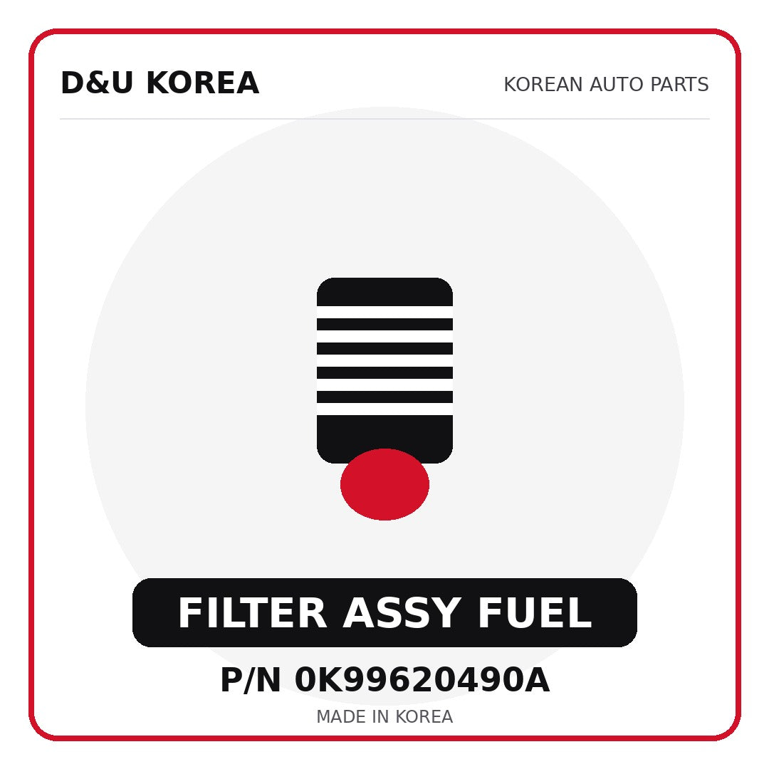 Genuine Mobis FILTER ASSY FUEL 0K99620490A - Korean auto parts from D&U Korea