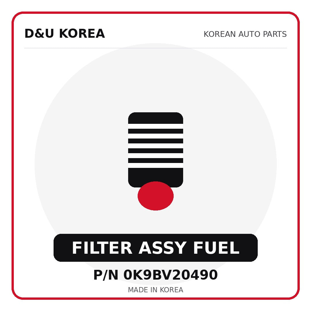 Genuine Mobis FILTER ASSY FUEL 0K9BV20490 for Korean vehicles | D&U Korea