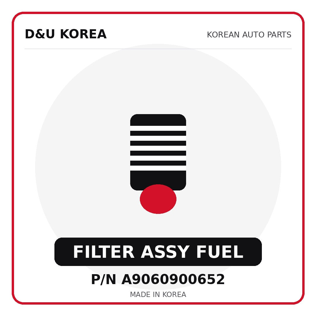 Genuine Mobis FILTER ASSY FUEL A9060900652 - Korean auto parts from D&U Korea