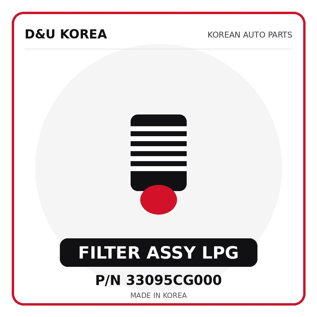 Genuine Mobis FILTER ASSY LPG 33095CG000 - Korean auto parts from D&U Korea