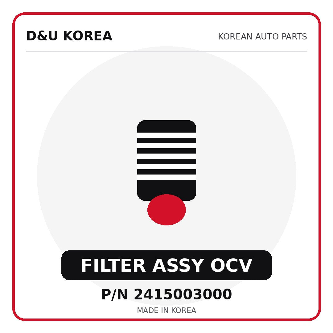 Genuine Mobis FILTER ASSY OCV 2415003000 - Korean auto parts from D&U Korea