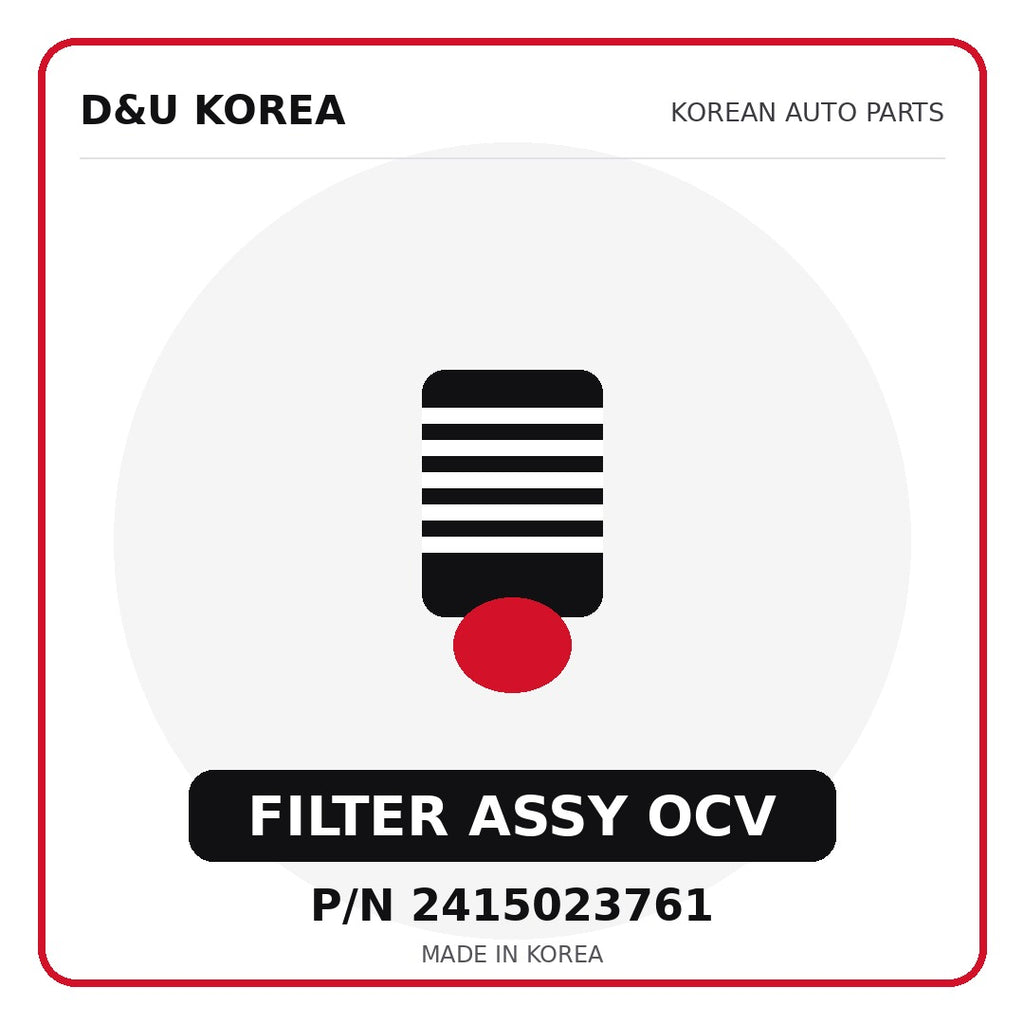 Genuine Mobis FILTER ASSY OCV 2415023761 - Korean auto parts from D&U Korea