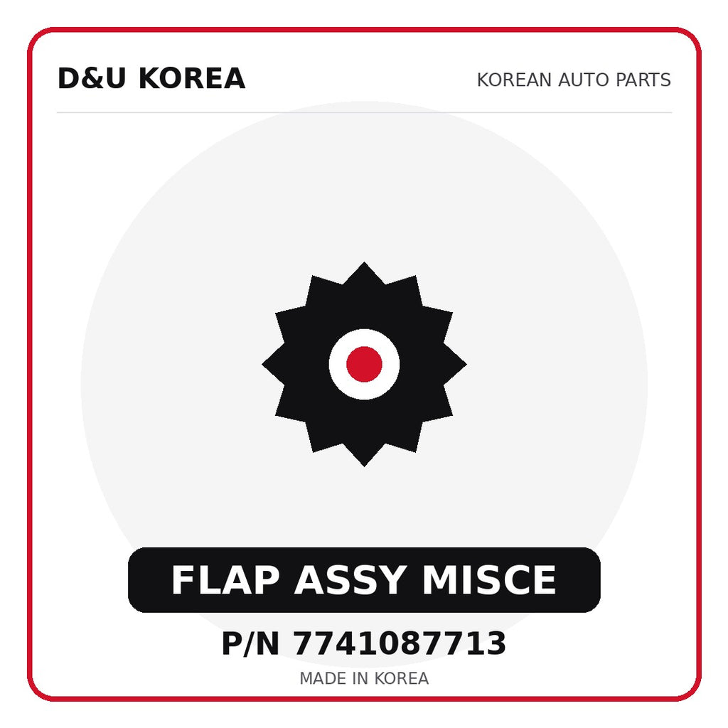 Genuine Mobis FLAP ASSY MISCE 7741087713 for Korean vehicles | D&U Korea