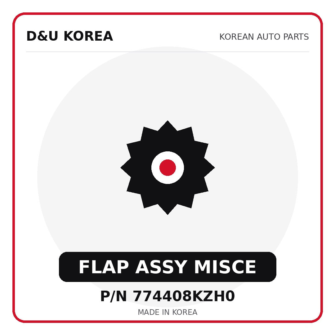 Genuine Mobis FLAP ASSY MISCE 774408KZH0 for Korean vehicles | D&U Korea