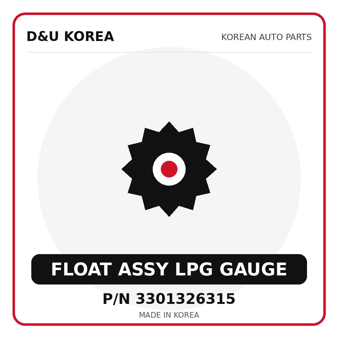 Genuine Mobis FLOAT ASSY LPG GAUGE 3301326315 - Korean auto parts from D&U Korea