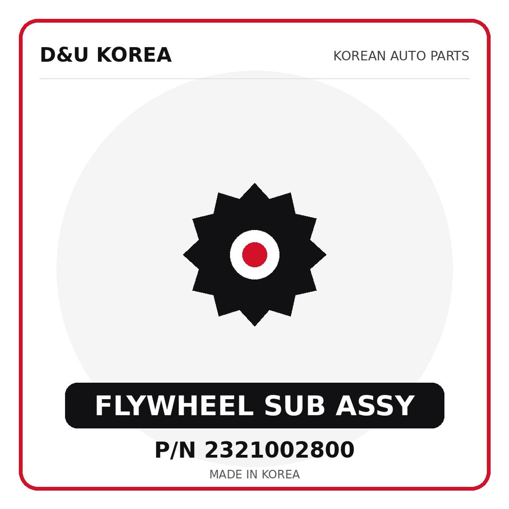 Genuine Mobis FLYWHEEL SUB ASSY 2321002800 - Korean auto parts from D&U Korea