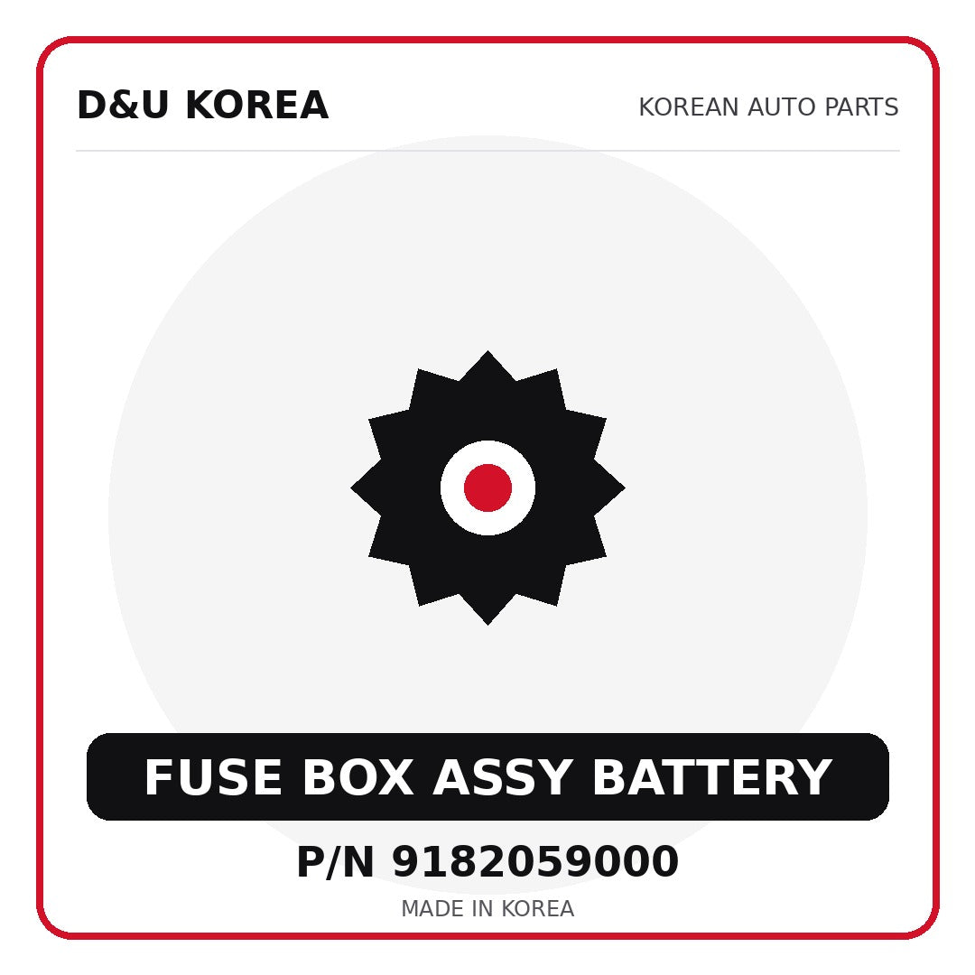 Genuine Mobis FUSE BOX ASSY BATTERY 9182059000 for Korean vehicles | D&U Korea