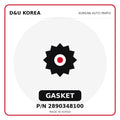 Genuine Mobis GASKET 2890348100 - Korean auto parts from D&U Korea