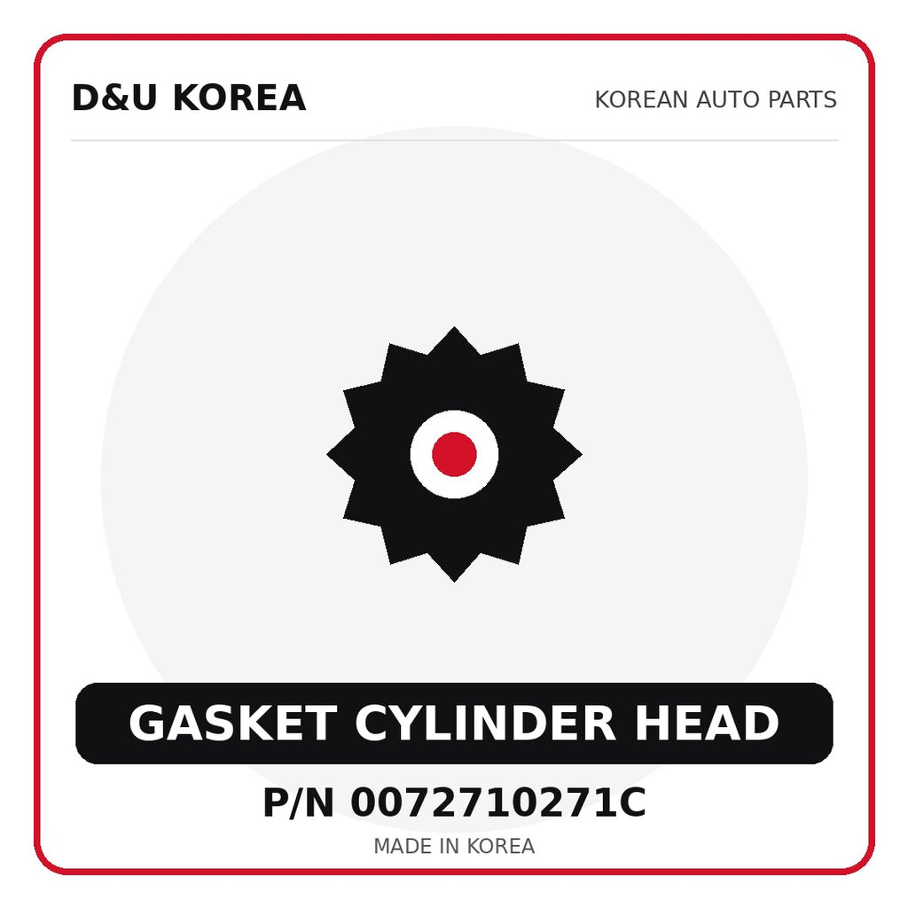 Genuine Mobis GASKET CYLINDER HEAD 0072710271C - Korean auto parts from D&U Korea