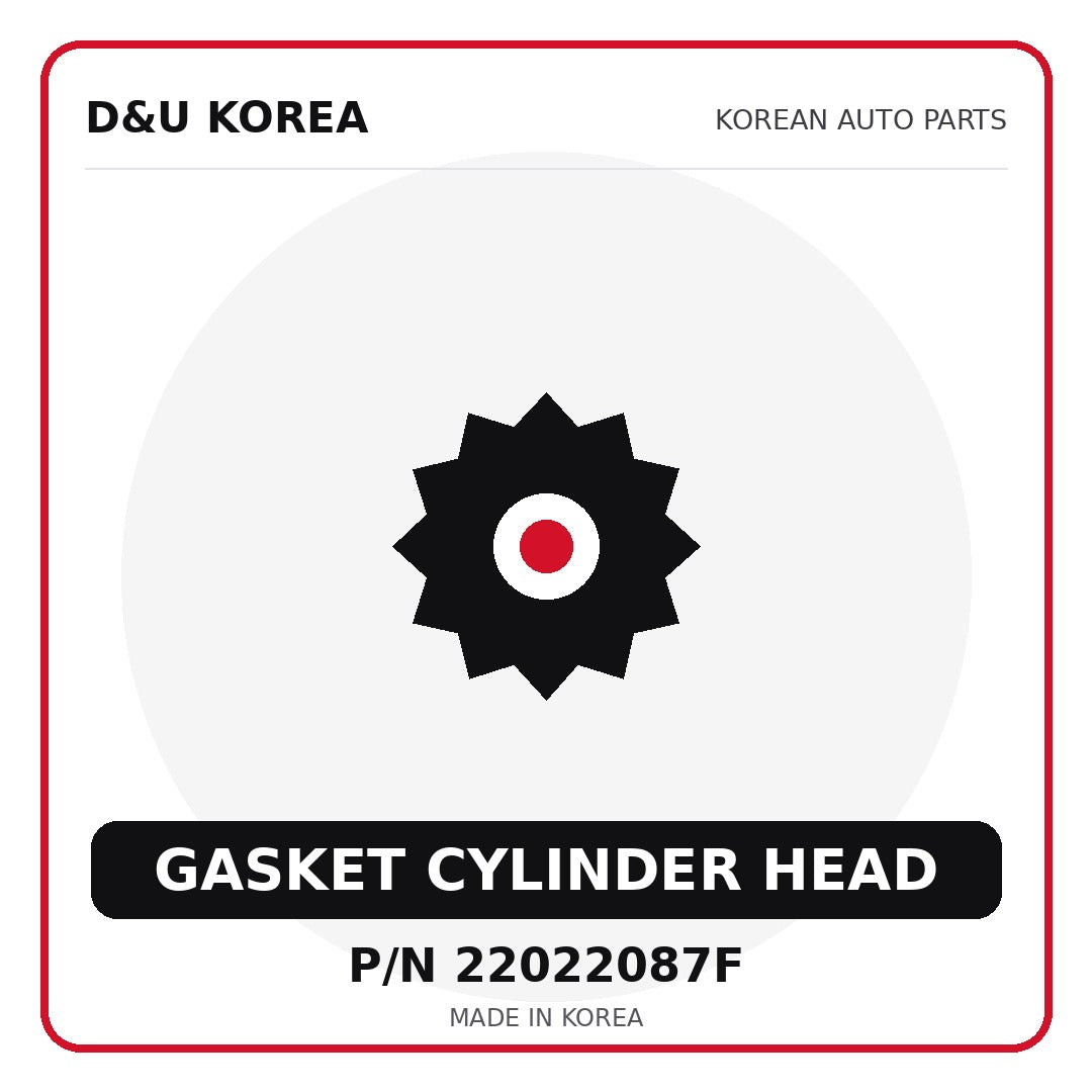 Genuine Mobis GASKET CYLINDER HEAD 22022087F - Korean auto parts from D&U Korea