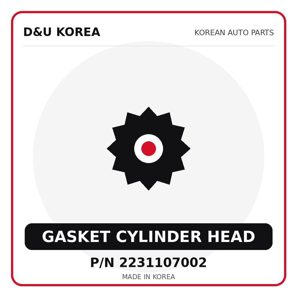 Genuine Mobis GASKET CYLINDER HEAD 2231107002 - Korean auto parts from D&U Korea