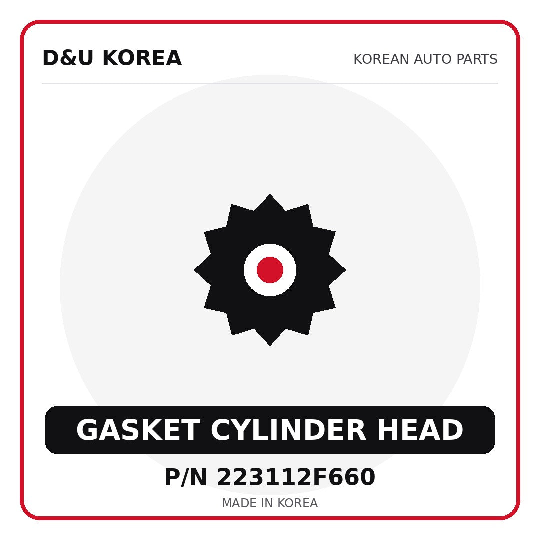 Genuine Mobis GASKET CYLINDER HEAD 223112F660 for Korean vehicles | D&U Korea