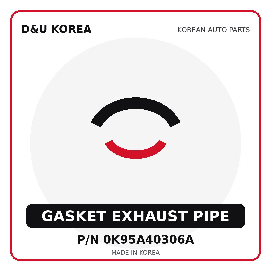 Genuine Mobis GASKET EXHAUST PIPE 0K95A40306A - Korean auto parts from D&U Korea