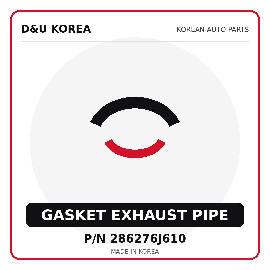 Genuine Mobis GASKET EXHAUST PIPE 286276J610 - Korean auto parts from D&U Korea