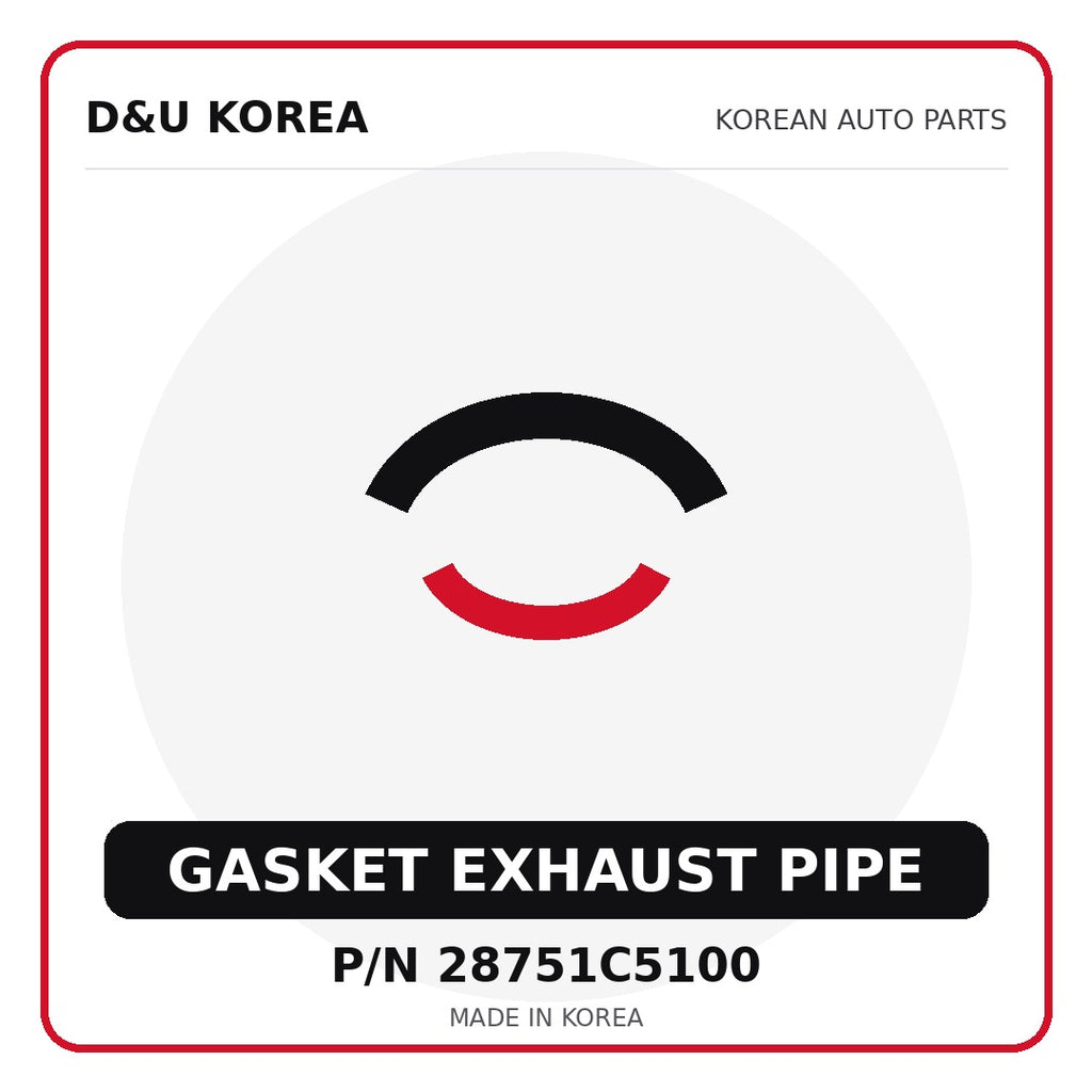 Genuine Mobis GASKET EXHAUST PIPE 28751C5100 - Korean auto parts from D&U Korea