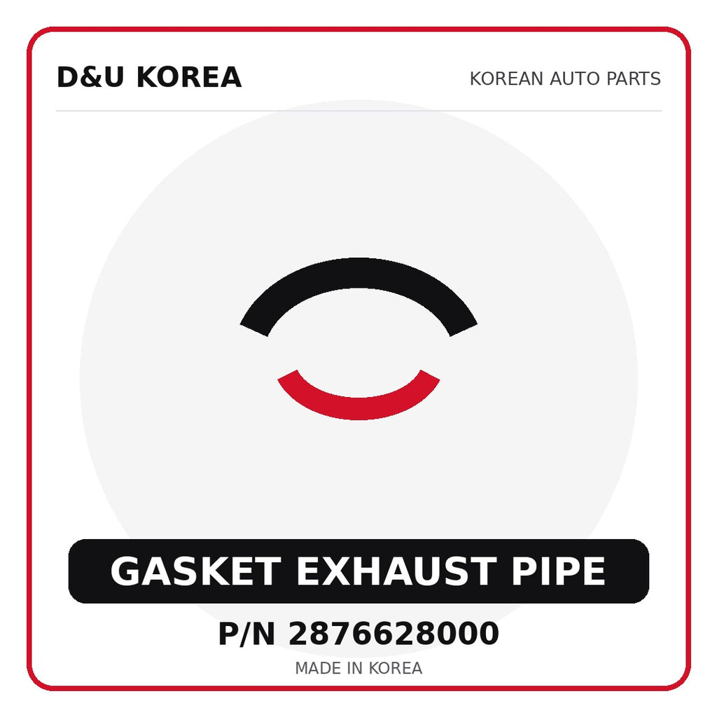 Genuine Mobis GASKET EXHAUST PIPE 2876628000 - Korean auto parts from D&U Korea