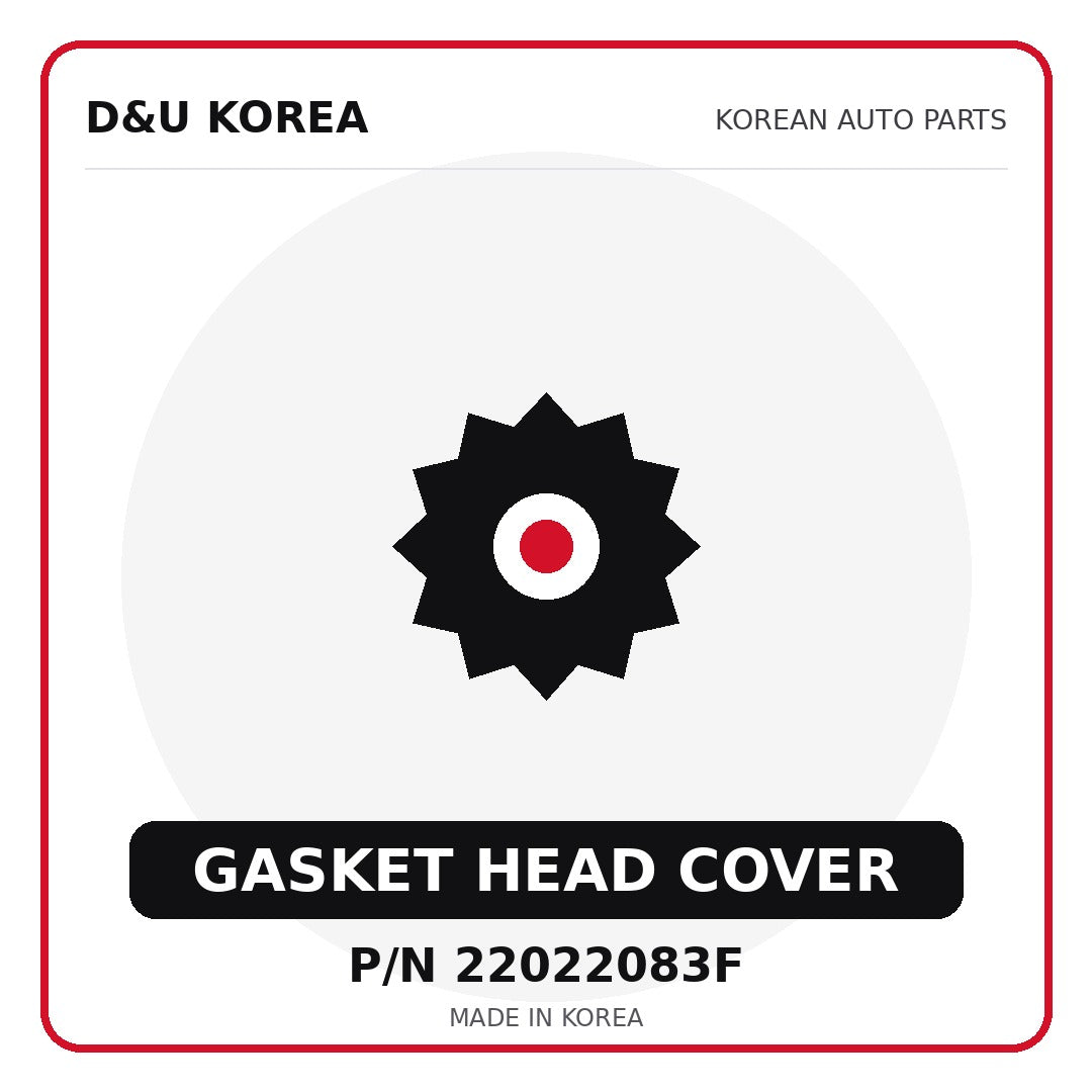 Genuine Mobis GASKET HEAD COVER 22022083F - Korean auto parts from D&U Korea