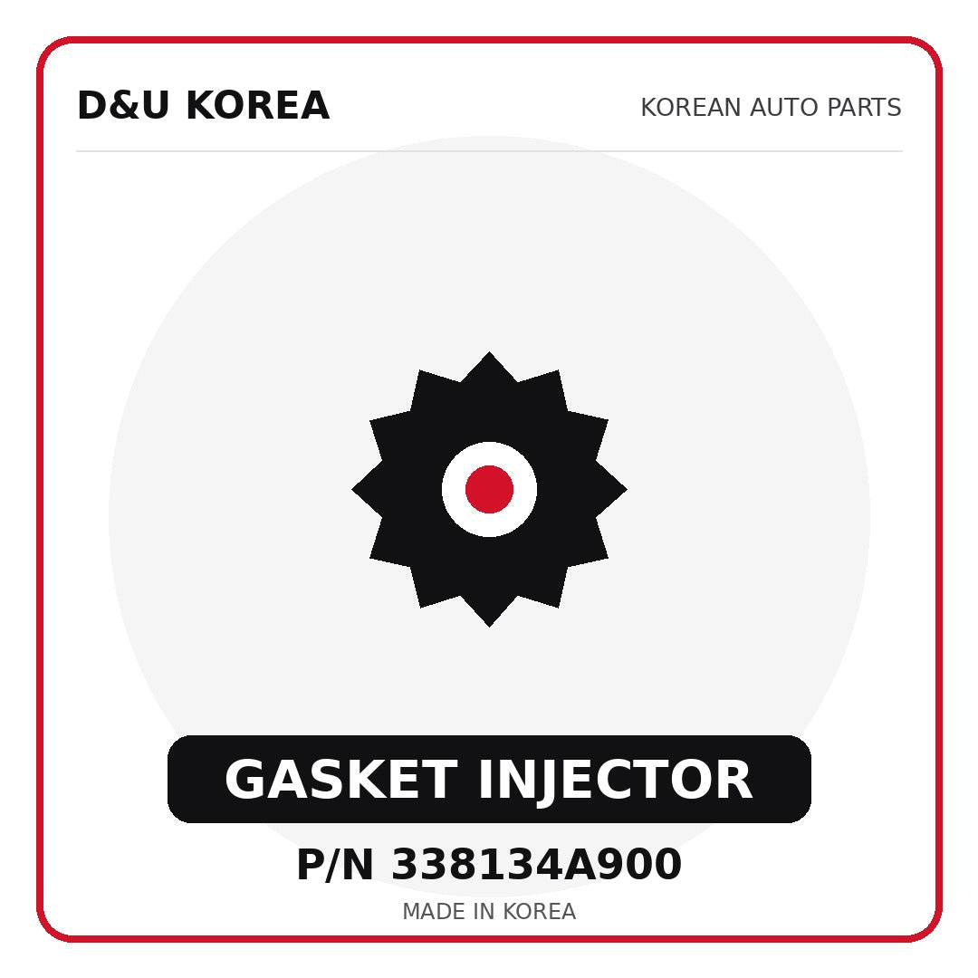 Genuine Mobis GASKET INJECTOR 338134A900 - Korean auto parts from D&U Korea