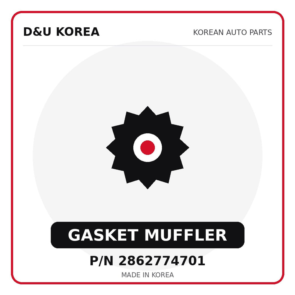 Genuine Mobis GASKET MUFFLER 2862774701 - Korean auto parts from D&U Korea