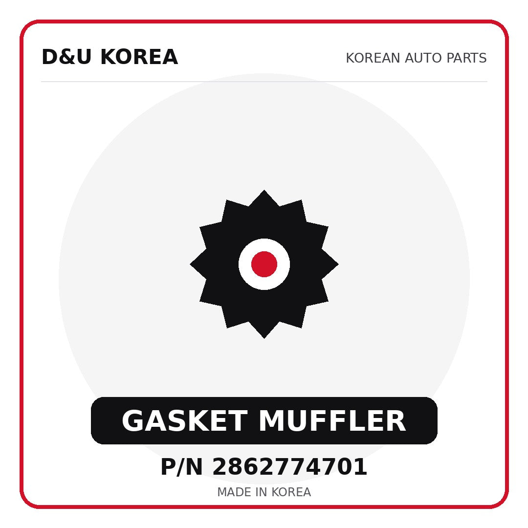 Genuine Mobis GASKET MUFFLER 2862774701 - Korean auto parts from D&U Korea