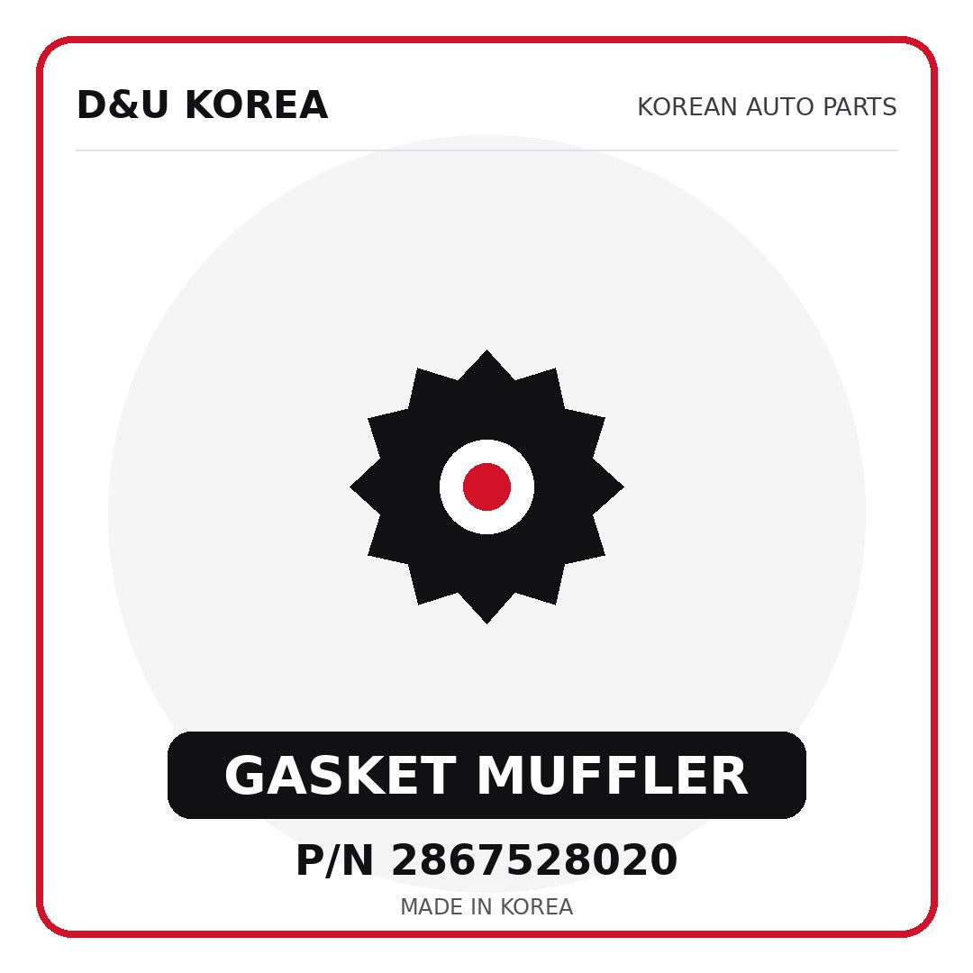 Genuine Mobis GASKET MUFFLER 2867528020 - Korean auto parts from D&U Korea