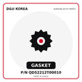 Genuine Mobis GASKET QD52212T00010 - Korean auto parts from D&U Korea