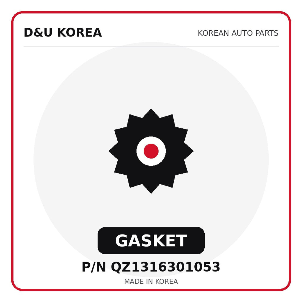 Genuine Mobis GASKET QZ1316301053 - Korean auto parts from D&U Korea