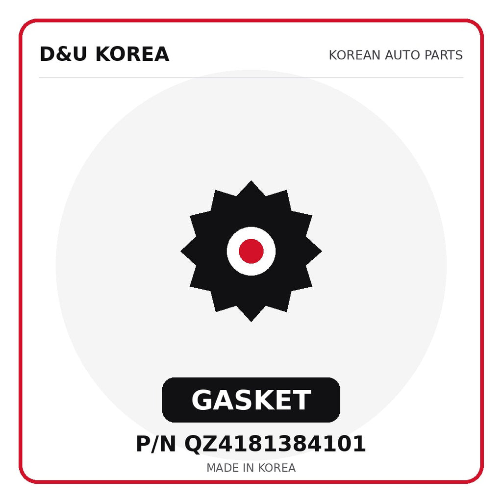 Genuine Mobis GASKET QZ4181384101 - Korean auto parts from D&U Korea