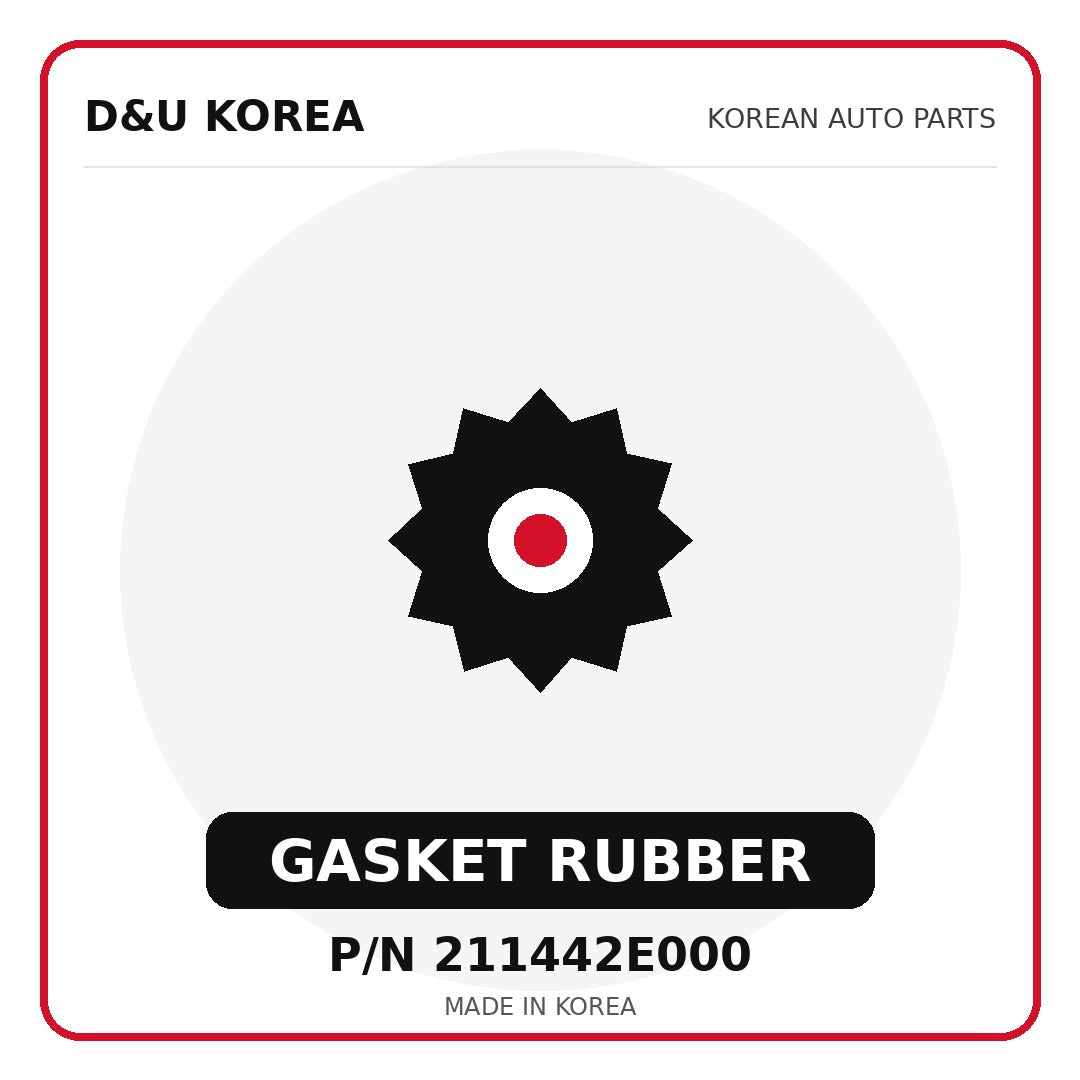 Genuine Mobis GASKET RUBBER 211442E000 - Korean auto parts from D&U Korea