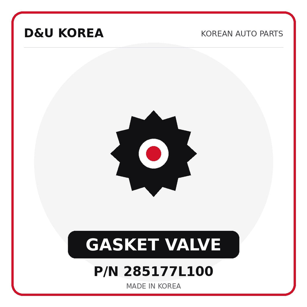 Genuine Mobis GASKET VALVE 285177L100 - Korean auto parts from D&U Korea