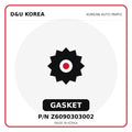 Genuine Mobis GASKET Z6090303002 - Korean auto parts from D&U Korea